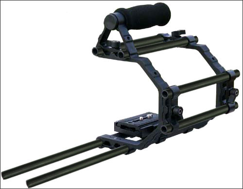 Proaim 6"" Camera Cage (6CTH-TMP) For 5d 7d t2i / 550 gh1 d90 And Other Dslr Camcorders With Tripod Mounting Plate