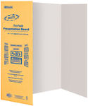 White Tri-Fold Corrugated Presentation Board Case Pack 30