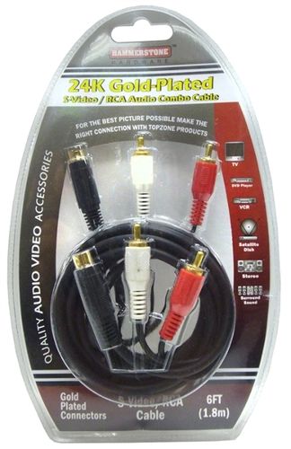 S-Video/RCA Audio Combo Cable - Case Pack 36 Units Case Pack 36