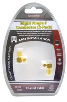 Angle F Connector - Case Pack 72 Units Case Pack 72