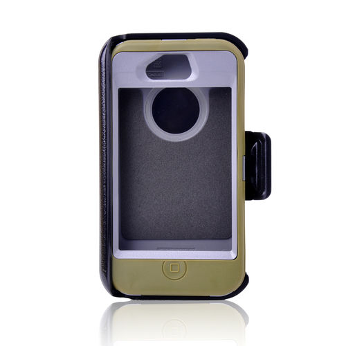 Defender Outer Shell Cover w/ Belt Clip Holster Film CASE for ipone 4