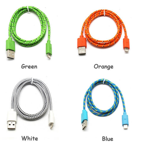 8 Pin To USB 1M  Charger Charging Sync Data Cable Cord for iPhone 5 iPod Touch 5 Orange  Color