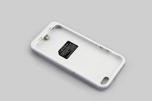 Juice packing Protect Case with Mobile Portable Charge Power bank for iPhone 5 5S in White