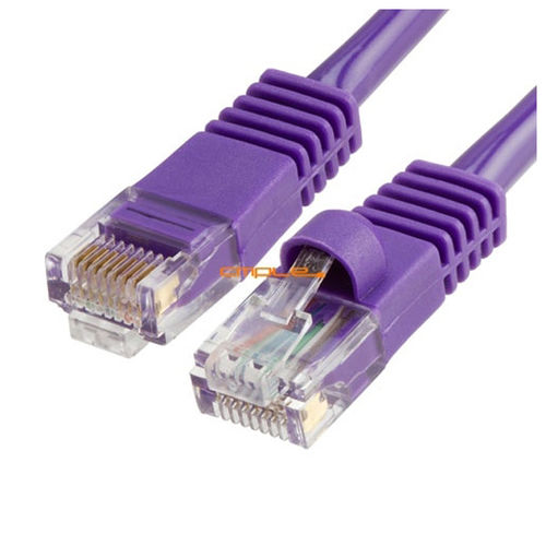 Cmple RJ45 Cat5 Cat5E UTP Ethernet Lan Network Patch Cable 15 Feet Purple