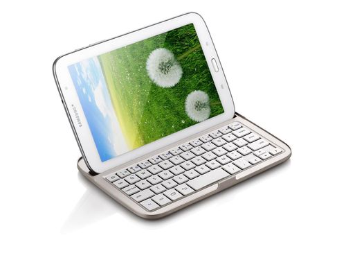 Wireless Bluetooth keyboard case Cover for SamSung GALAXY Note 8.0 N5100 in White