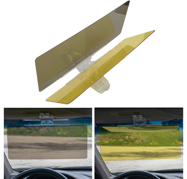 Car Sun Visor Extension, Car Anti Glare Driving HD Visor, Universal Day and Night Vision Anti-Glare Windshield Extender