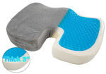 Memory Foam Cooling Gel Seat Cushion -  Gel Enhanced Orthopedic Contour Coccyx Cushion - Non Slip Cradle & Support Your Body & Tailbone  - Office Chair Car Seat Cushion