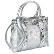 Gigi Chantal&trade; Silver Shoulder Bag