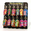 Flip Flop Key Rings Case Pack 36