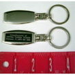 Imprinted Sleek Looking Deluxe Silver Keychain Case Pack 100
