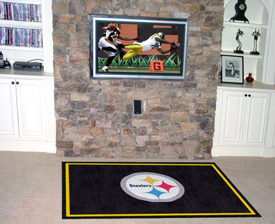 Pittsburgh Steelers Rug 4x6 46""x72""pittsburgh 