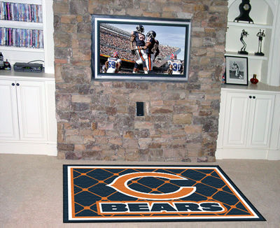 Chicago Bears Rug 4x6 46""x72""chicago 