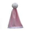 Plush Pink Colored Soccer Ball with Attached Security Blanket