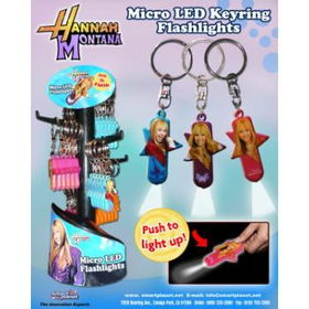 Hannah Montana Micro LED Keyring Flashlights Case Pack 288hannah 