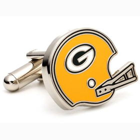 Green Bay Packers NFL Retro Logo'd Executive Cufflinks w/Jewelry Boxgreen 