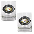 Pittsburgh Steelers NFL Super Bowl 43 2pc Rocks Glass Set