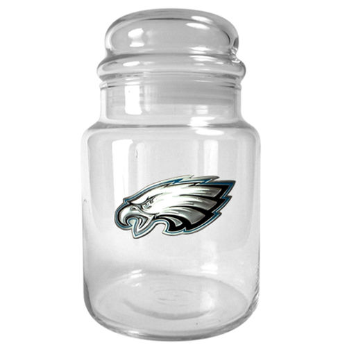 Philadelphia Eagles NFL 31oz Glass Candy Jar - Primary Logo
