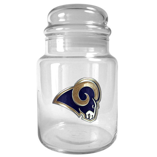 St. Louis Rams NFL 31oz Glass Candy Jar - Primary Logo