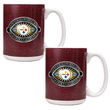 Pittsburgh Steelers NFL Super Bowl 43 2pc Gameball Ceramic Mug Set