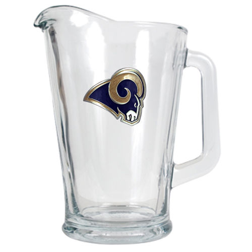 St. Louis Rams NFL 60oz Glass Pitcher - Primary Logolouis 