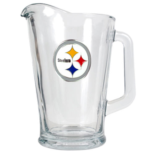 Pittsburgh Steelers NFL 60oz Glass Pitcher - Primary Logo