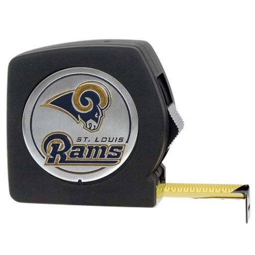 St. Louis Rams NFL 25' Black Tape Measure