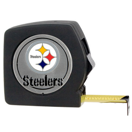 Pittsburgh Steelers NFL 25' Black Tape Measure