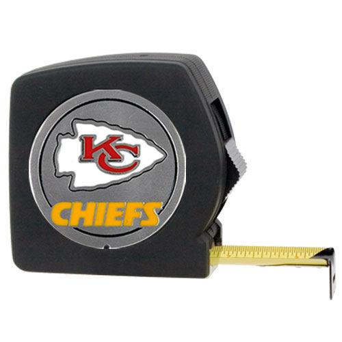 Kansas City Chiefs NFL 25' Black Tape Measure