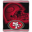 San Francisco 49ers NFL Royal Plush Raschel Blanket (Tonal Series) (50 x 60)