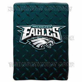 Philadelphia Eagles NFL Royal Plush Raschel Blanket (Diamond)  (60x80")"philadelphia 
