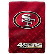 San Francisco 49ers NFL Royal Plush Raschel Blanket (Diamond)  (60x80")"