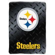 Pittsburgh Steelers NFL Royal Plush Raschel Blanket (Diamond)  (60x80)