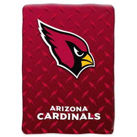 Arizona Cardinals NFL Royal Plush Raschel Blanket (Diamond)  (60x80")"arizona 