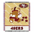 San Francisco 49ers NFL Triple Woven Jacquard Throw (Baby Series) (36x46")"