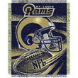 Saint Louis Rams NFL Triple Woven Jacquard Throw (Spiral Series) (48x60")"
