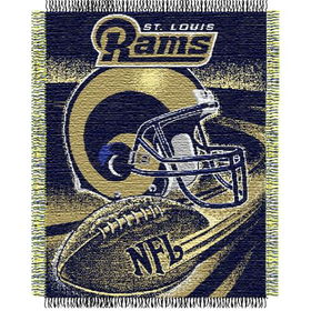 Saint Louis Rams NFL Triple Woven Jacquard Throw (Spiral Series) (48x60")"saint 