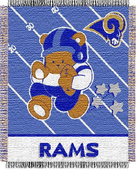 Saint Louis Rams NFL Triple Woven Jacquard Throw (Baby Series) (36x46")"saint 