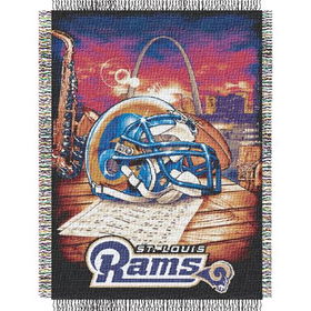 Saint Louis Rams NFL Woven Tapestry Throw (Home Field Advantage) (48x60")"saint 