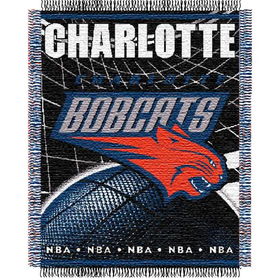 Charlotte Bobcats NBA Triple Woven Jacquard Throw (019 Series) (48x60")"charlotte 