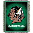 North Dakota Fighting Sioux NCAA Triple Woven Jacquard Throw (019 Focus) (48x60") (48"x60")"