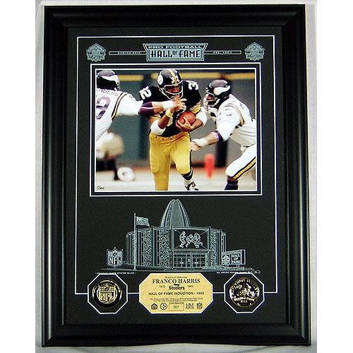 Franco Harris Hof Archival Etched Glass Photomintfranco 