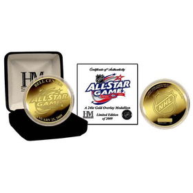2009 NHL All Star Game 24KT Gold Coinnhl 
