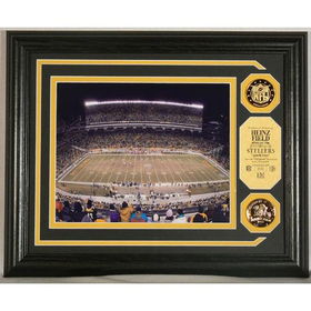 Pittsburgh Steelers Heinz Field NFL Stadium Photo Mint w/ 2 24KT Gold Coinspittsburgh 