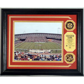 San Francisco 49ers Monster Park Photo Mint with 2 24KT Gold Coinssan 