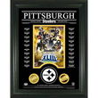 Pittsburgh Steelers Archival Etched Glass Super Bowl Champs 24KT Gold Photo Mint