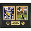Willie Parker Super Bowl XL and XLIII Duo 24KT Gold Photo Mint