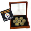 Pittsburgh Steelers 24KT Gold Six Time Super Bowl Champions 7 Coin Set