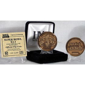 Super Bowl Xli Bronze Flip Coinsuper 