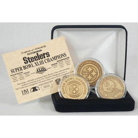 Pittsburgh Steelers Super Bowl XLIII Champions Bronze 3 Coin Setpittsburgh 