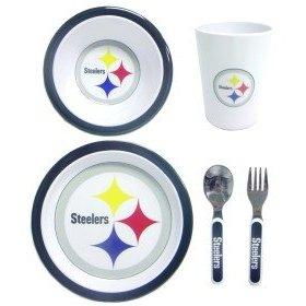 Pittsburgh Steelers NFL Children's 5 Piece Dinner Setpittsburgh 